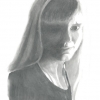 self portrait, pencil drawing, circa 2000